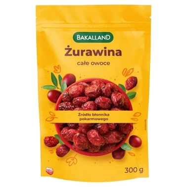 Bakalland Żurawina całe owoce 300 g - 0