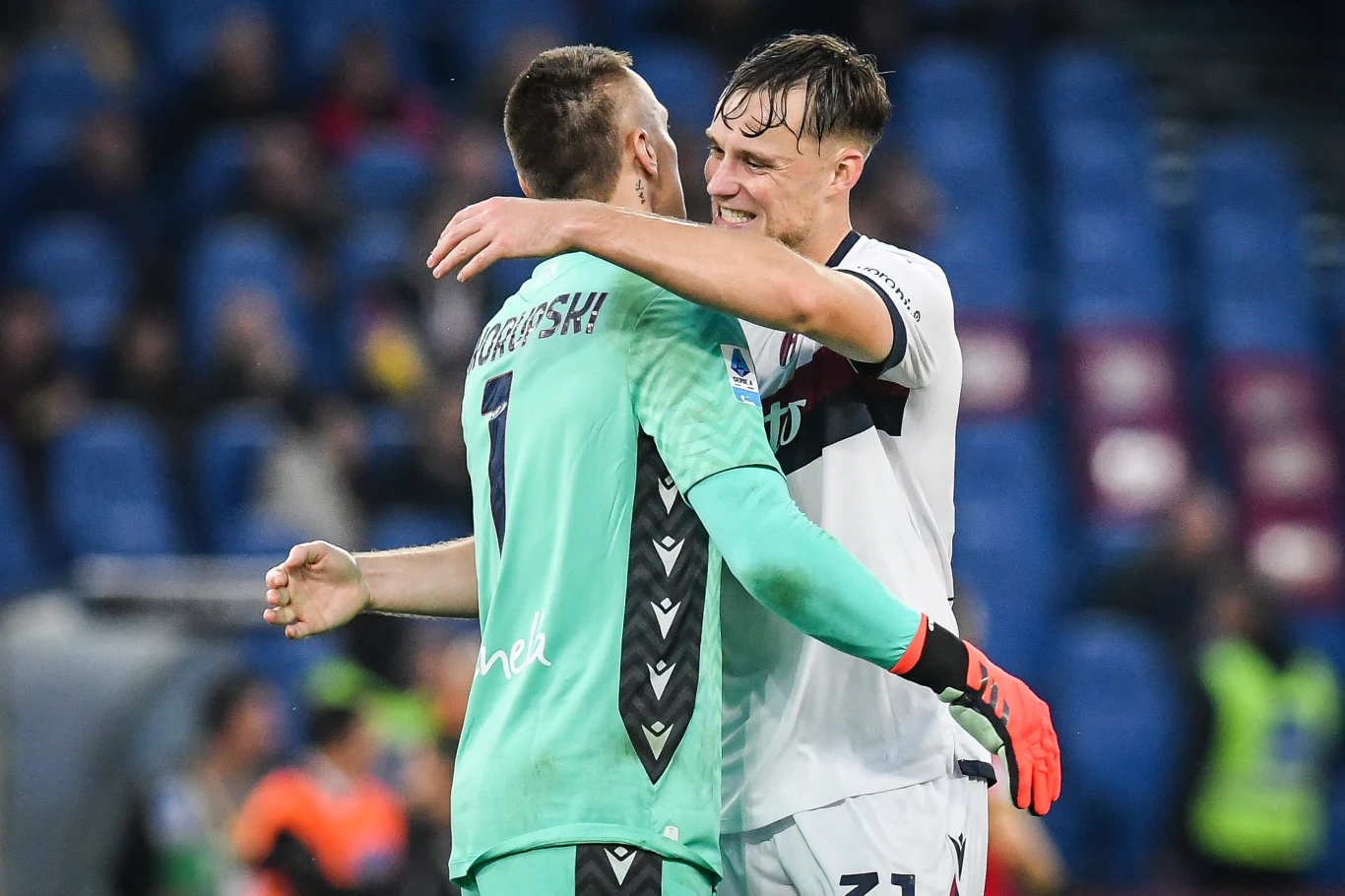 Łukasz Skorupski został wybrany najlepszym pilkarzem Bolonii w starciu z Lille