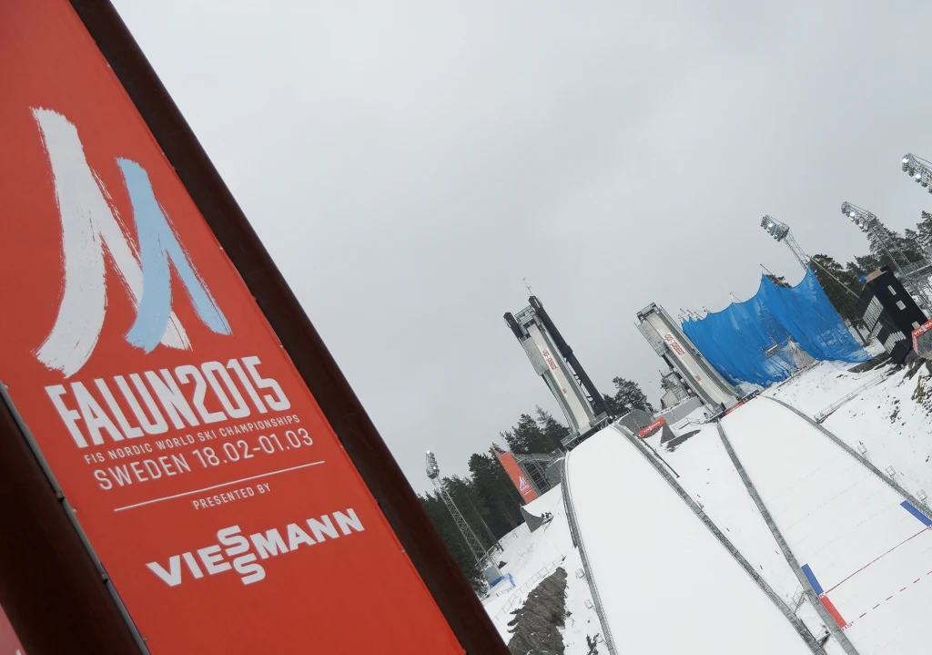 Skocznie narciarskie "Lugnet" podczas mistrzostw świata 2015 w Falun Skocznie narciarskie "Lugnet" podczas mistrzostw świata 2015 w Falun