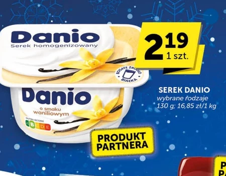 Danio Serek homogenizowany brzoskwiniowy 130 g
