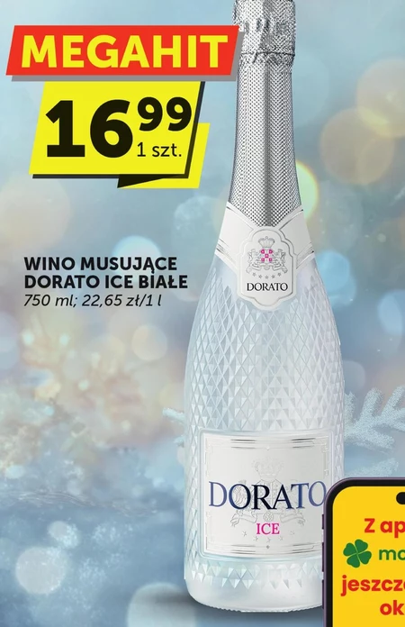 Dorato Ice Wino białe słodkie musujące polskie 750 ml