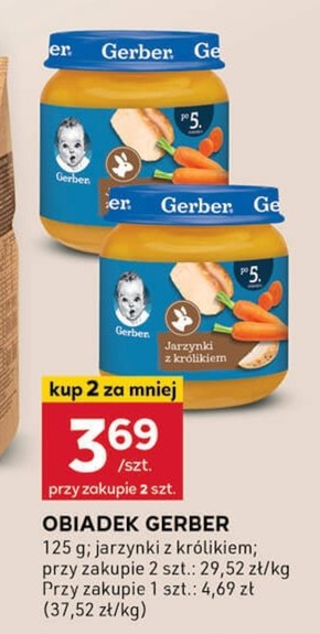 Gerber Marchewka dla niemowląt po 4. miesiącu 125 g niska cena