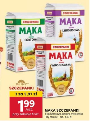 Szczepanki Mąka pszenna tortowa typ 450 1 kg niska cena