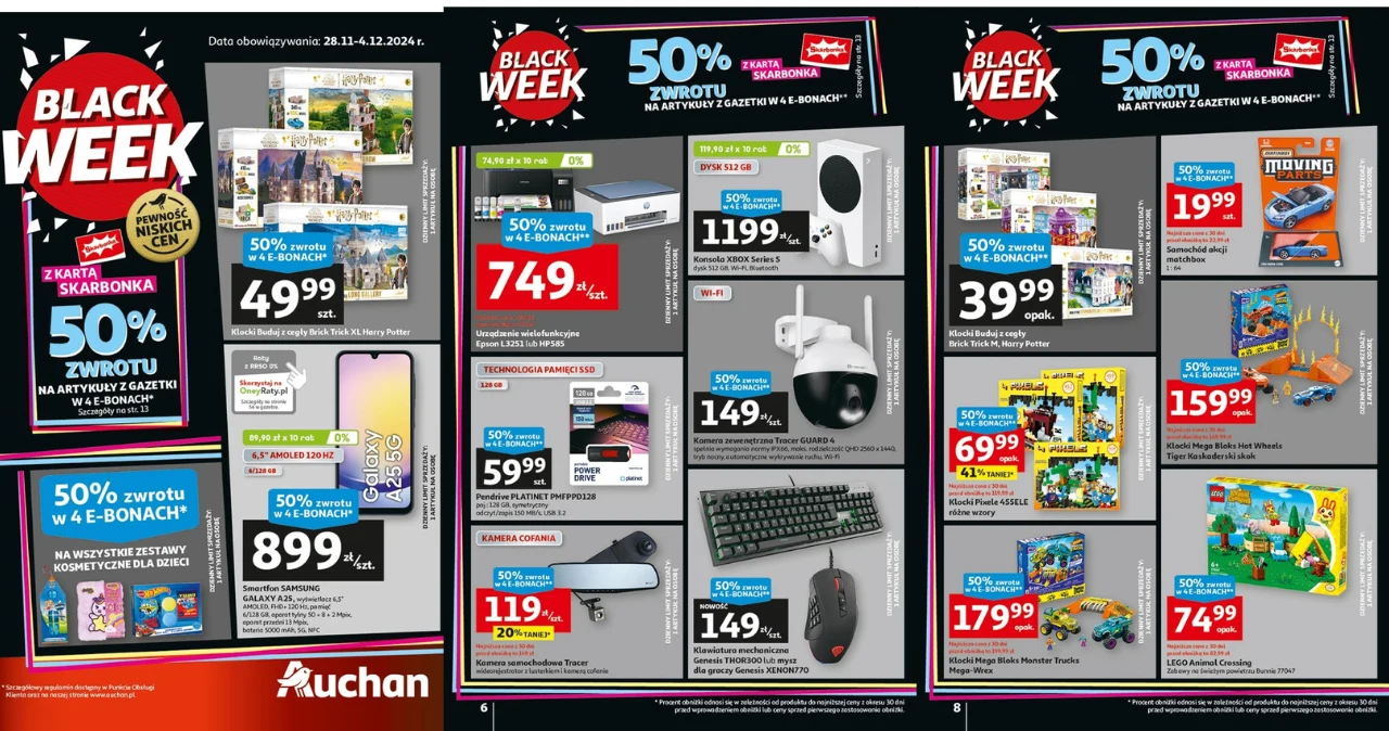 Hity Black Week w Auchan – Zgarnij elektronikę i zabawki za pół ceny! Hity Black Week w Auchan – Zgarnij elektronikę i zabawki za pół ceny!