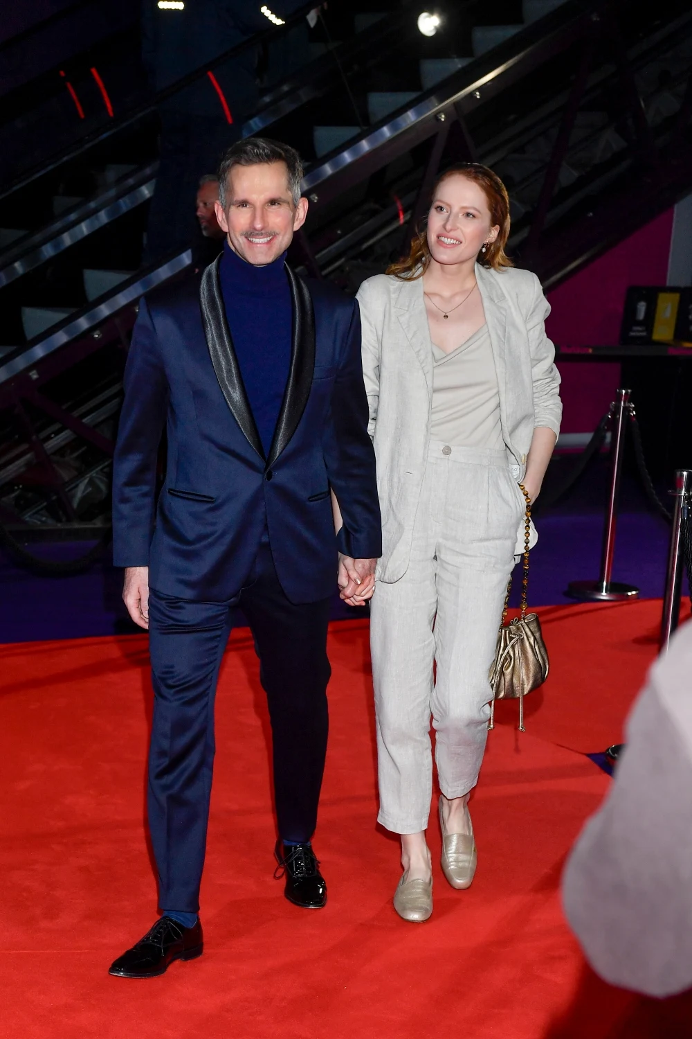 Marcin Bosak i Marika Bednarz na premierze filmu "Biała odwaga"