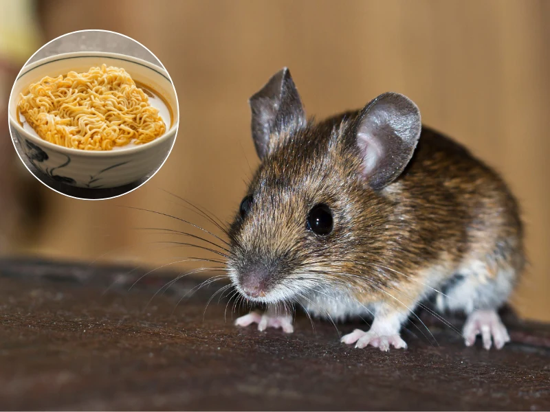 Dzięki makaronowi z zupek chińskich szybko pozbędziesz się problemu z myszami w domu Dzięki makaronowi z zupek chińskich szybko pozbędziesz się problemu z myszami w domu