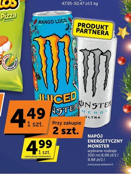 Monster Energy Mango Loco Gazowany napój energetyczny 500 ml