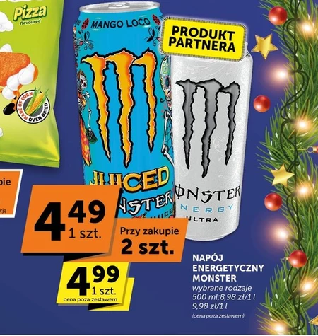 Monster Energy Ultra Gazowany napój energetyczny 500 ml
