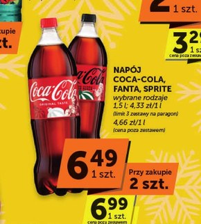 Coca-Cola Napój gazowany 1,5 l niska cena