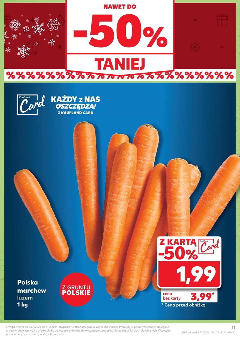 Gazetka: Odlotowe zakupy przedświąteczne! - Kaufland - strona 11