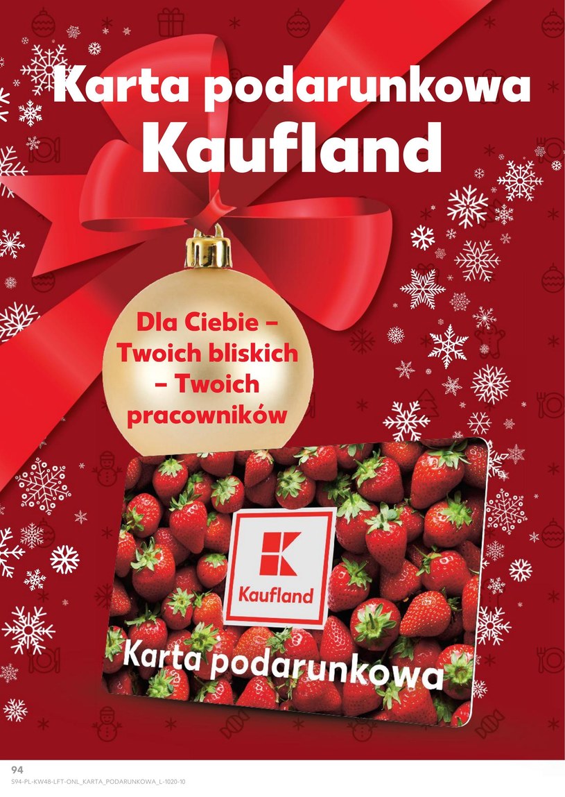 Gazetka: Odlotowe zakupy przedświąteczne! - Kaufland - strona 94