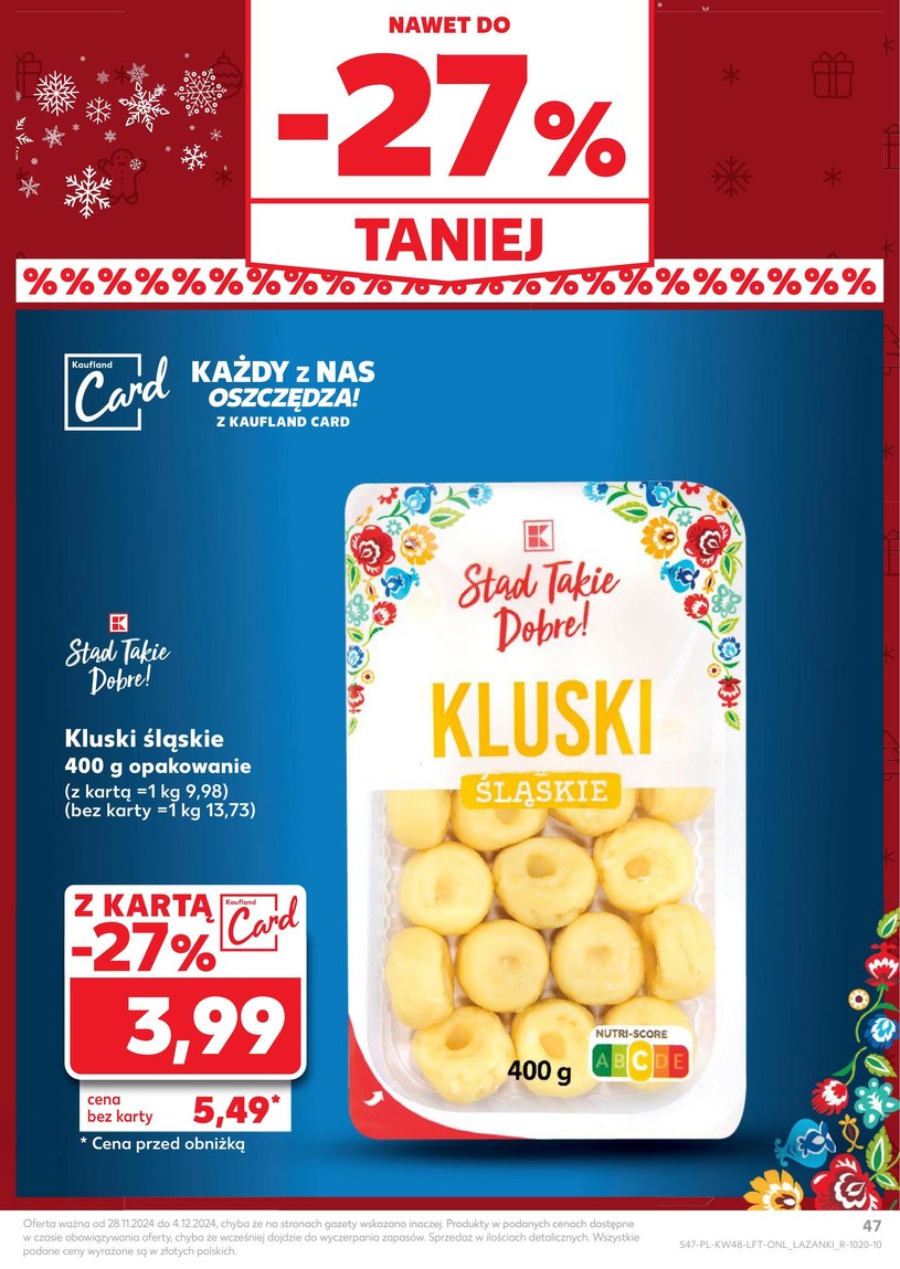 Gazetka: Zasmakuj w świątecznych okazjach - Kaufland - strona 47