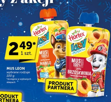 Hortex Leon i Przyjaciele Mus owocowy jabłko banan mango 100 g