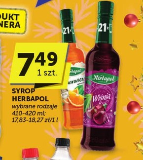 Herbapol Suplement diety syrop o smaku malinowo-różanym 420 ml niska cena