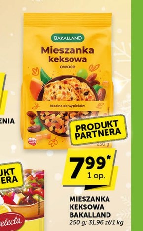 Bakalland Mieszanka keksowa owoce 250 g niska cena