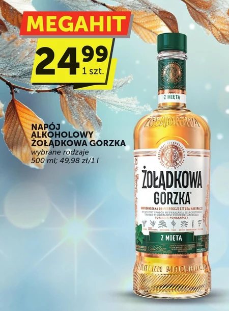 Napój alkoholowy Żołądkowa Gorzka