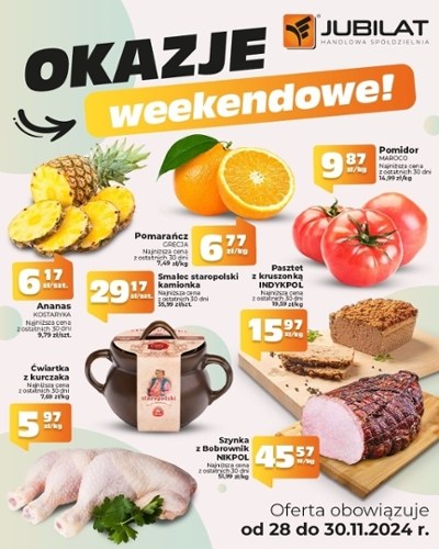 Gazetka promocyjna Jubilat, ważna od 28.11.2024 do 30.11.2024.