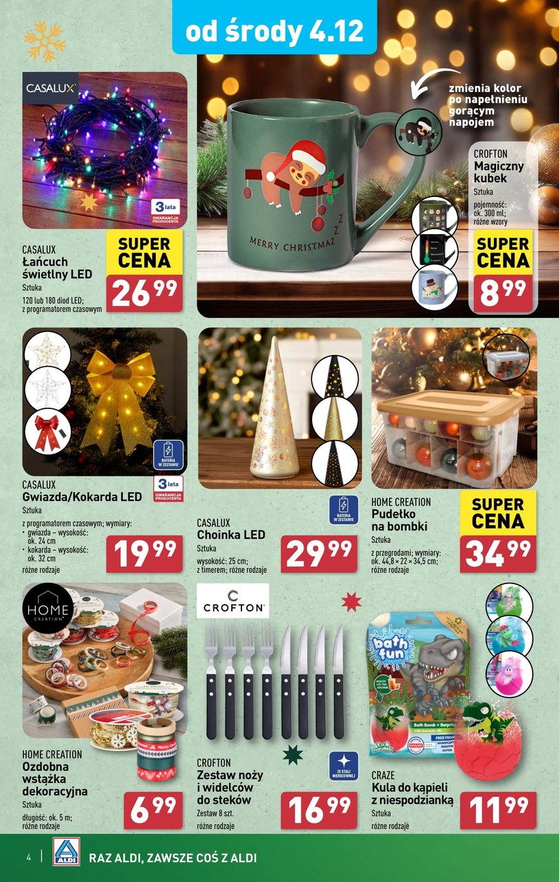 Gazetka: Świąteczna magia prezentów dla każdego - Aldi - strona 4