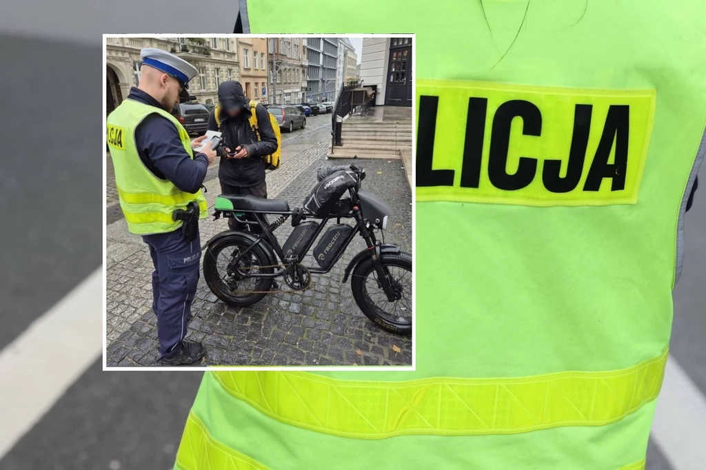 Policjanci z Poznania wzięli się za użytkowników rowerów elektrycznych. Posypały się mandaty.