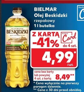 Beskidzki Olej rzepakowy 100 % 1 l niska cena