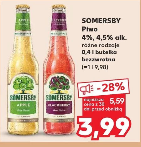 Somersby Napój piwny o smaku jeżynowym 400 ml