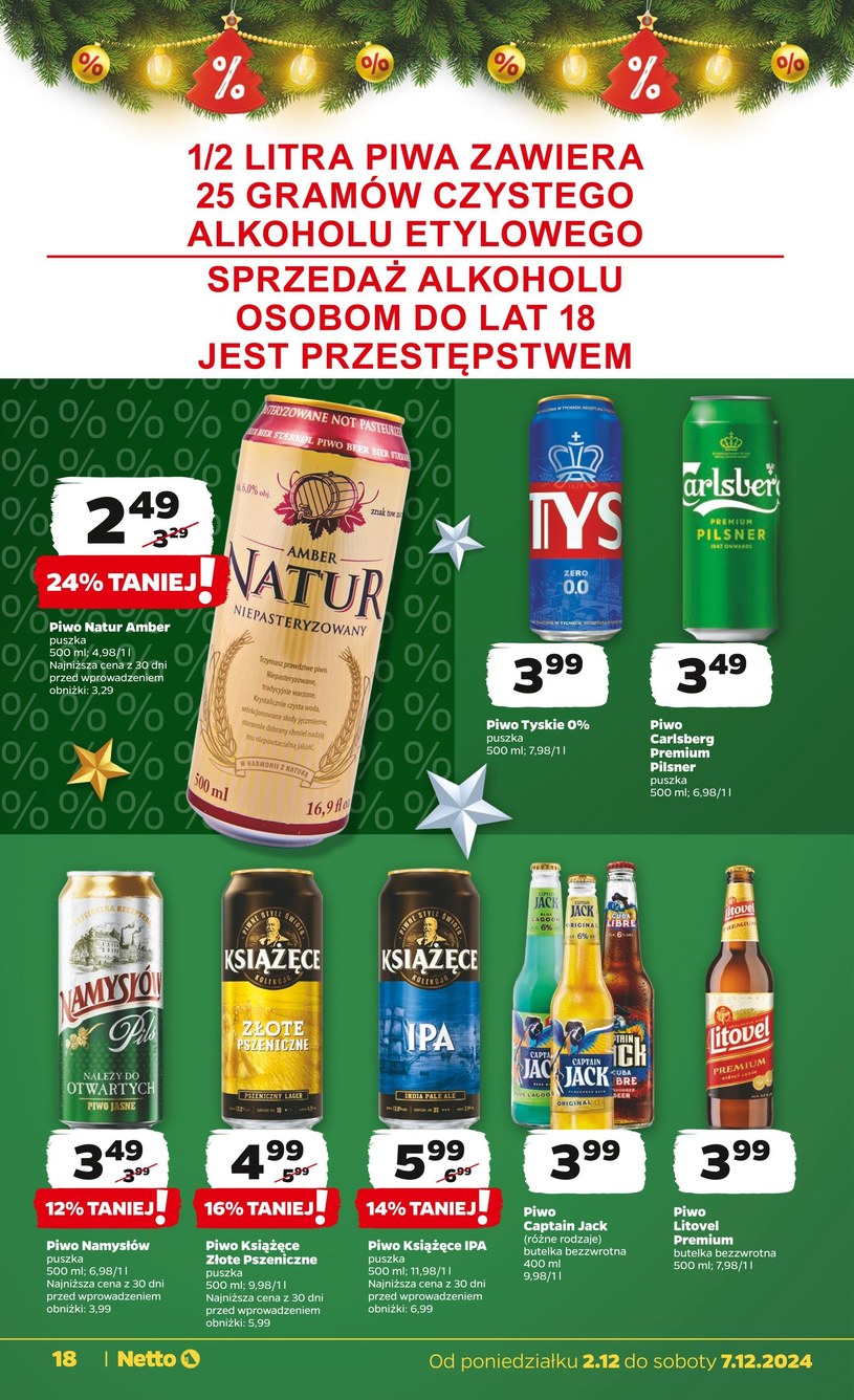 Gazetka: Świąteczne oszczędzanie - Netto - strona 18