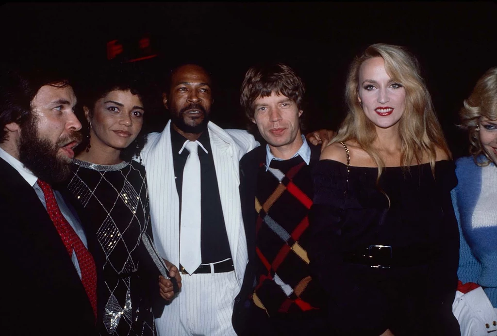 Janis Gaye, Marvin Gaye, Mick Jagger i Jerry Hall w Nowym Jorku. Późne lata 70.