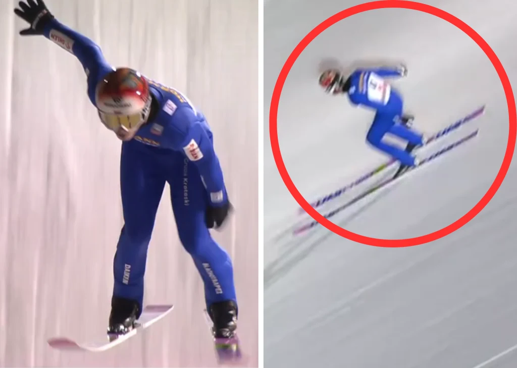 Skoki narciarskie. Paweł Wąsek podczas konkursu Pucharu Świata w Ruce Skoki narciarskie. Paweł Wąsek podczas konkursu Pucharu Świata w Ruce