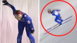 Skoki narciarskie. Paweł Wąsek podczas konkursu Pucharu Świata w Ruce