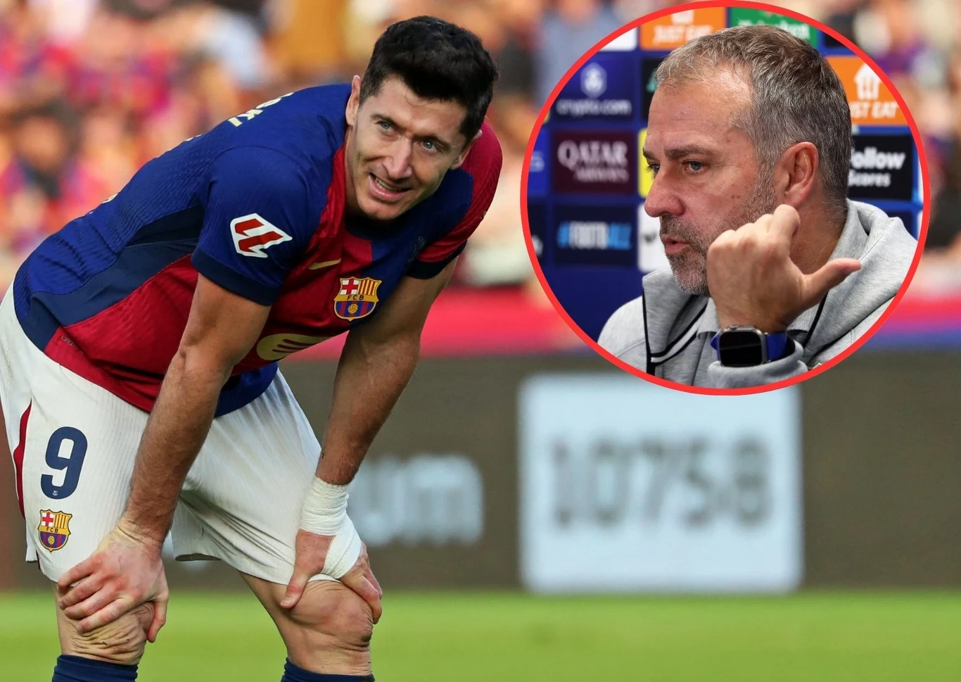 Robert Lewandowski i Hansi Flick