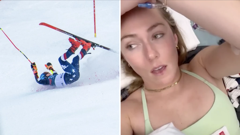 Mikaela Shiffrin zaliczyła potwornie wyglądający upadek w 2. przejeździe slalomu giganta
