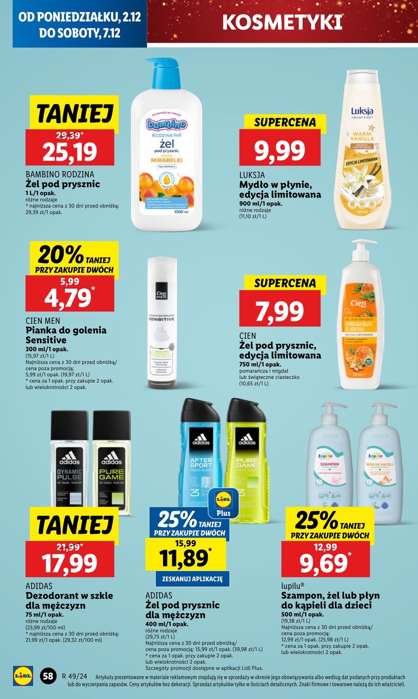 Gazetka: Świąteczne hity w supercenach - Lidl - strona 62