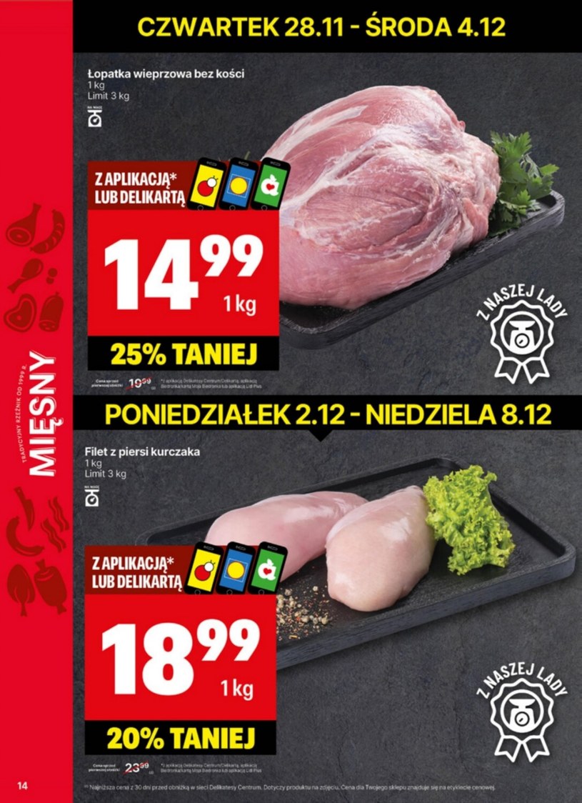 Gazetka: Świąteczne smaki w promocji - Delikatesy Centrum - strona 14