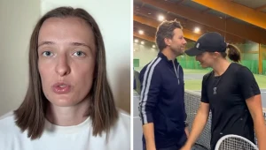 Tenis. Na zdjęciu Iga Świątek - obecna wiceliderka rankingu WTA oraz jej trener Wim Fissette