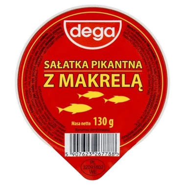 dega Sałatka pikantna z makrelą 130 g - 1