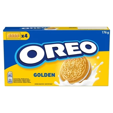 Oreo Golden Ciastka z nadzieniem o smaku waniliowym 176 g  - 0