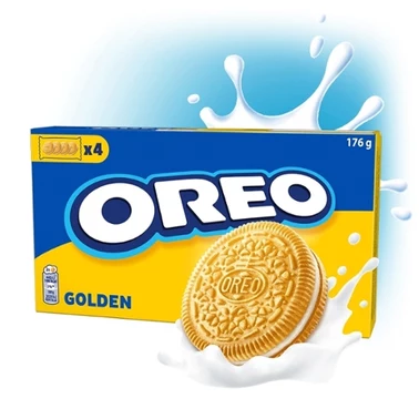 Oreo Golden Ciastka z nadzieniem o smaku waniliowym 176 g  - 1