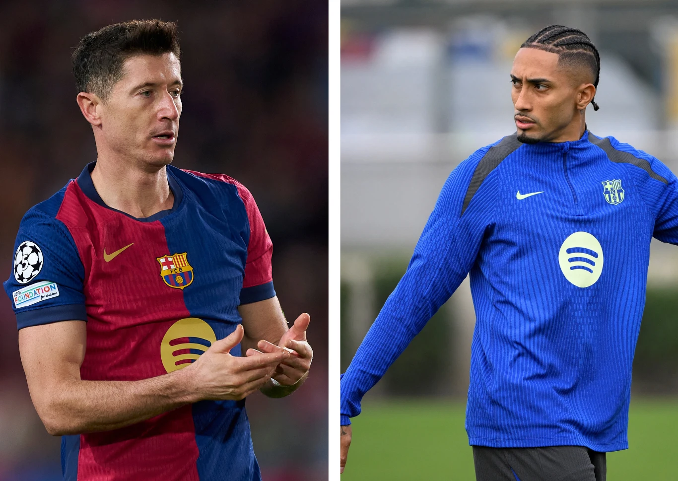 Raphinha na oczach Roberta Lewandowskiego złamał zasady Hansiego Flicka