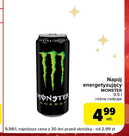 Monster Energy Gazowany napój energetyczny 500 ml