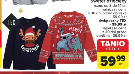 Sweter świąteczny TEX