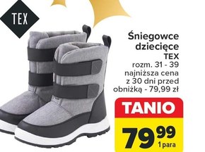 Śniegowce dziecięce TEX niska cena