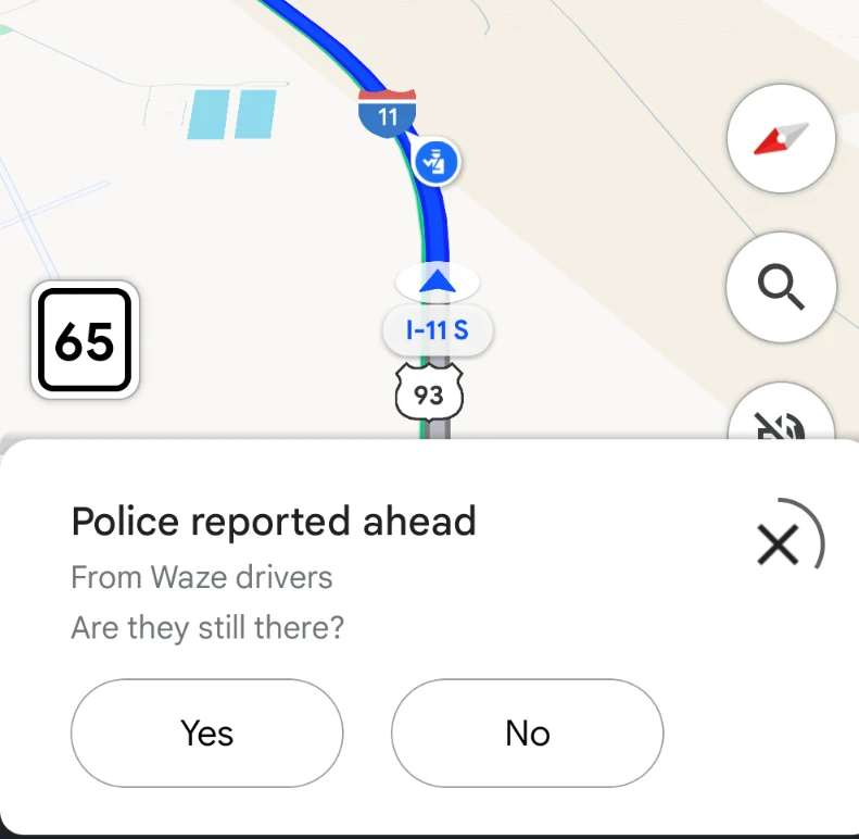 Nowa funkcja w Mapach Google / Fot. Truckin_18 r/GoogleMaps @Reddit 