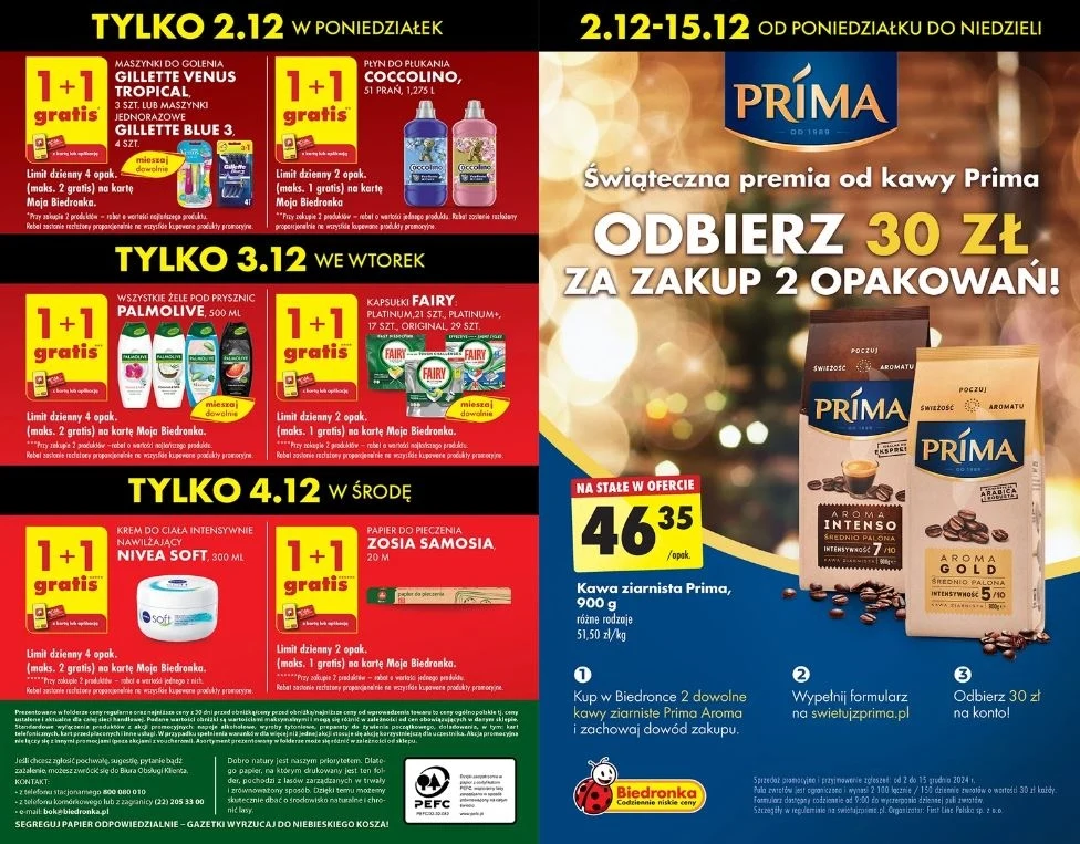 Biedronka oferuje gratisowe promocje!