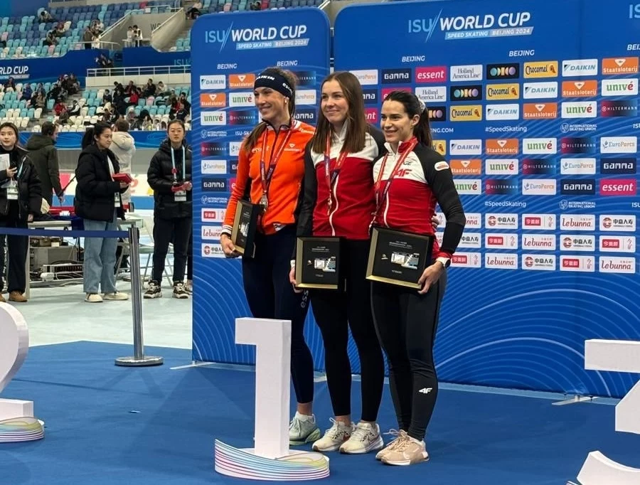 Od lewej: Suzanne Schulting, Kaja Ziomek-Nogal i Andżelika Wójcik Od lewej: Suzanne Schulting, Kaja Ziomek-Nogal i Andżelika Wójcik