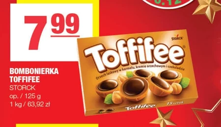 Toffifee Orzech laskowy w karmelu kremie orzechowym i czekoladzie 125 g (15 sztuk)