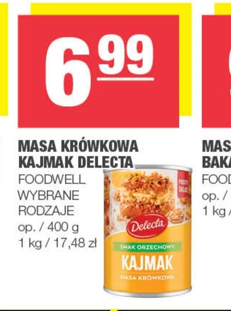 Delecta  Kajmak masa krówkowa smak orzechowy 400 g