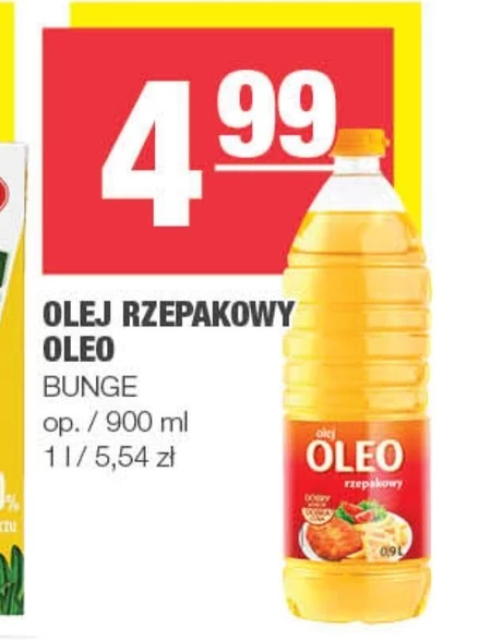 Oleo Olej rzepakowy 0,9 l