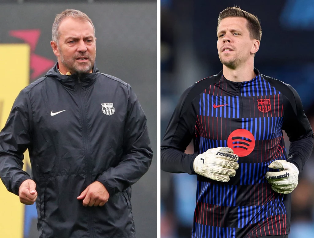 Hansi Flick i Wojciech Szczęsny Hansi Flick i Wojciech Szczęsny