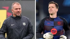 Hansi Flick i Wojciech Szczęsny