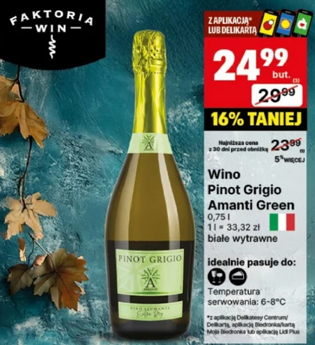 Wino wytrawne Pinot Grigio